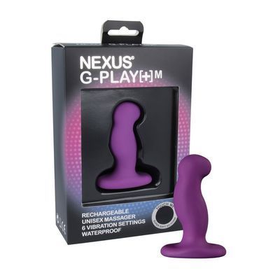 Вибромассажер простаты Nexus G-Play Plus M Purple, макс. диаметр 3 см, перезаряжаемый, Фиолетовый