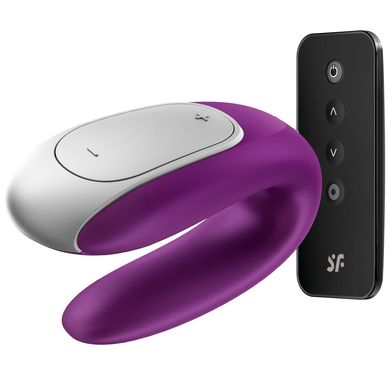 Смартвібратор для пар Satisfyer Double Fun (Violet) з пультом ДК