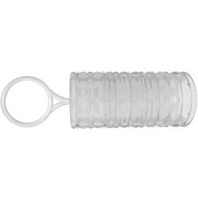 Насадка на член Dorcel Mr Reverse XL з кільцем для мошонки, стимулюючий рельєф, Полупрозрачный