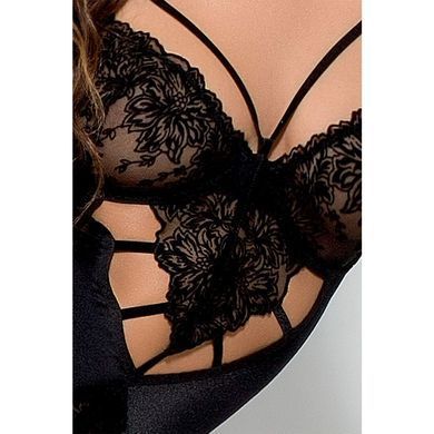 Боді монокіні HAYA BODY black L/XL - Passion Exclusive, Черный