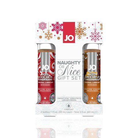 Набор лубрикантов System JO Naughty or Nice Gift Set &ndash; Candy Cane & Gingerbread (2&times;30 мл)