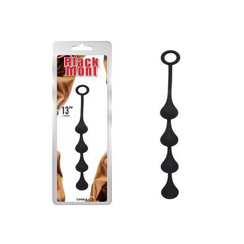 CH87932 Анальные&nbsp;бусы&nbsp;Black&nbsp;Mont&nbsp;"13"&nbsp;Anal&nbsp;Penetrator&nbsp;S