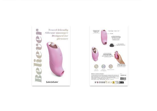 Вакуумний кліторальний стимулятор Love To Love BELIEVE R &ndash; PINK PASSION
