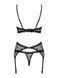 Сексуальний комплект Obsessive Astralya 3-pcs set black S/M