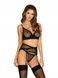 Сексуальний комплект Obsessive Astralya 3-pcs set black S/M