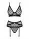 Сексуальний комплект Obsessive Astralya 3-pcs set black S/M