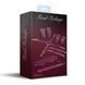 Набор Feral Feelings BDSM Kit 5 Burgundy, наручники, поножи, коннектор, маска, паддл