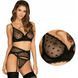 Сексуальний комплект Obsessive Astralya 3-pcs set black S/M