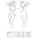 Комплект білизни OFELIA SET OpenBra white S/M - Passion: стрінги, відкритий ліф, широкий пояс, Білий