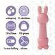 Мини-вибратор FeelzToys Mister Bunny Pink с двумя насадками