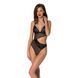 Боди с ажурным лифом Christa Body black L/XL &mdash; Passion, Черный