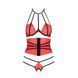 Комплект білизни AKITA SET red L / XL - Passion Exclusive: широкий пояс, ліф, стрінги