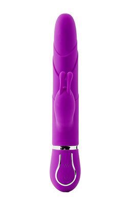 Подвійний вібратор кролик Dream Toys VIBES OF LOVE FLORAL FANTASY PURPLE