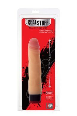 Вібромасажер реаліст Dream toys RealStuff 17,8 см, тілесний