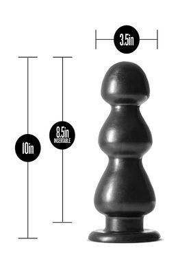 Большая Анальная пробка JET FIERCE CARBON METALLIC BLACK