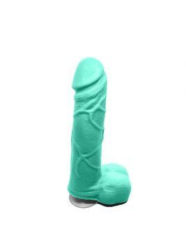 Крафтове мило-член із присоскою Чистий Кайф Turquoise size M, натуральне, Бирюзовый