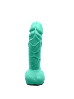 Крафтове мило-член із присоскою Чистий Кайф Turquoise size M, натуральне, Бирюзовый