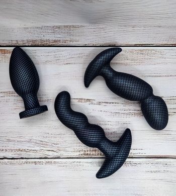 Анальная пробка с вибрацией 3-в-1 SPARK IGNITION PRV-02 CARBON FIBER