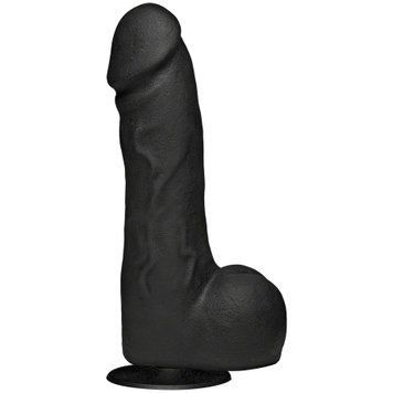 Фаллоимитатор со съемной присоской Doc Johnson Kink - The Perfect Cock 7.5 inch Vac-U-Lock - Black, Черный