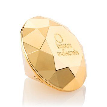 Вибромассажер бриллиант Bijoux Indiscrets - Twenty One, стильный аксессуар для дамской сумочки, Золотистый