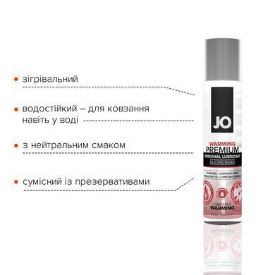 Розігрівальний лубрикант на силіконовій основі System JO PREMIUM &mdash; WARMING (30 мл)