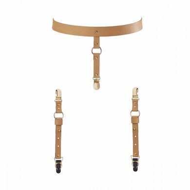 Підтяжки Bijoux Indiscrets MAZE - Suspender Belt for Underwear and Stockings Braun O\S