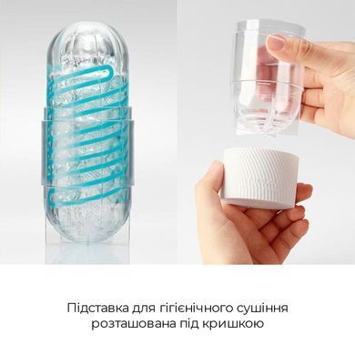 Мастурбатор Tenga Spinner 04 Pixel Cool Edition с упругой стимулирующей спиралью внутри