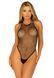 Боді-сітка зі стразами Leg Avenue Net snap crotch tank bodysuit Black, one size