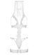 Leg Avenue G-string teddy, veil & garter White O/S
