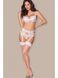 Чулки белые Obsessive S800 stockings L/XL