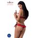 Комплект белья CHERRY SET OpenBra red L/XL - Passion Exclusive: открытый лиф, трусики-юбочка