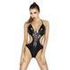 Боді монокіні під латекс JEAN BODY black S/M - Passion, Черный