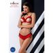 Комплект білизни CHERRY SET OpenBra red L/XL - Passion Exclusive: відкритий ліф, трусики-спідничка