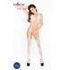 Бодистокинг Passion BS016 white, комбинезон, имитация топа и чулок, Белый