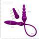 Вибратор двусторонний Adrien Lastic AD-2X с пультом LRS, Фиолетовый