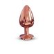 Металлическая анальная пробка с украшением в виде кристалла Dorcel - Diamond Plug Rose Gold L, Медный