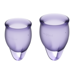 Набір менструальних чаш Satisfyer - Feel confident violet
