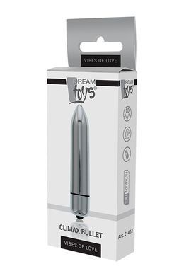Міні вібромасажер DREAM TOYS 10-SPEED CLIMAX BULLET SILVER