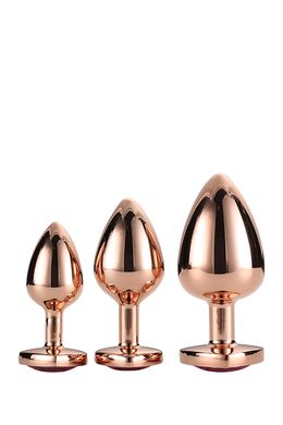 Набор анальных пробок GLEAMING LOVE ROSE GOLD PLUG SET