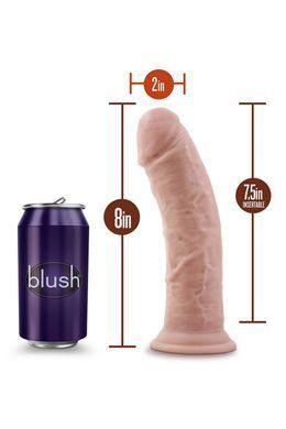 Фалоімітатор реалістичний на присосці Blush Dr. Skin бежевий, 20.3 х 5 см