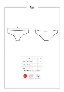 Трусики&nbsp;Obsessive&nbsp;Tricy&nbsp;panties&nbsp;black&nbsp;L/XL