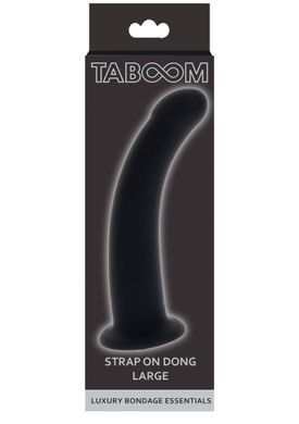 Фалоімітатор страпон Taboom Luxury Bondage Essentials Strap-On Dong Large чорний, 16 см х 3.8 см