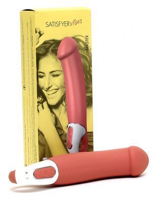 Потужний вібратор Satisfyer Vibes Master, гнучкий литий силікон, 12 режимів роботи, діаметр 46 мм, Телесный