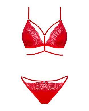 Сексуальный комплект Obsessive Diyosa set 2-pcs red XS/S