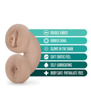 Двухсторонний мастурбатор M for Men светится в темноте