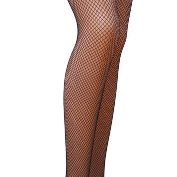 Колготки в сеточку без выделенных трусиков Passion TI020 nero 1/2 (fishnet) типа Кабаретка, Черный