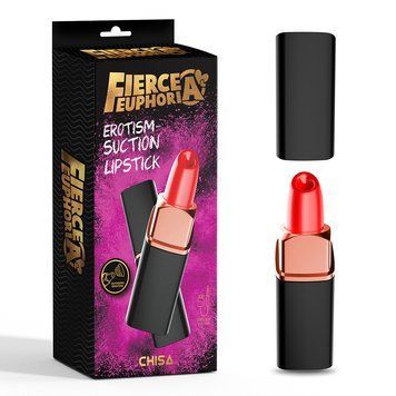 Вакуумний стимулятор клітора у формі помади Chisa Fierce Euphoria Erotism - Suction Lipstick C