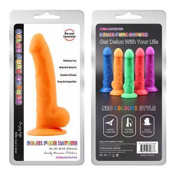 Фаллоимитатор&nbsp;оранж&nbsp;Chisa Norman.P-Green&nbsp;Realistic&nbsp;Dildo