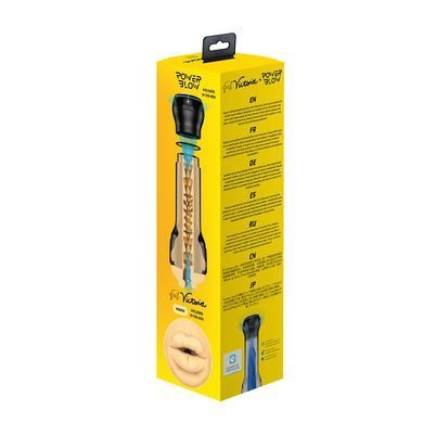 Мастурбатор-ротик Kiiroo FeelVictoria Mouth зі всмоктувальною інтерактивною насадкою PowerBlow Combo