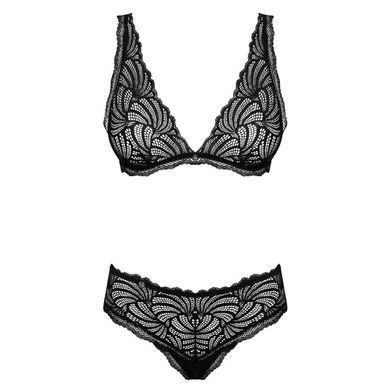 Комплект Obsessive Sweetia 2-pcs set black S/M